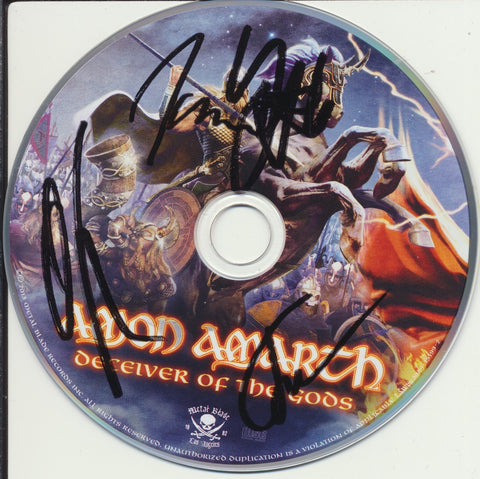 AMON AMARTH SIGNED DECEIVER OF THE GODS CD DISK