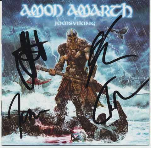 AMON AMARTH SIGNED JOMSVIKING CD COVER