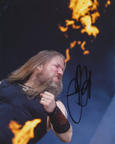 JOHAN HEGG SIGNED AMON AMARTH 8X10 PHOTO 2