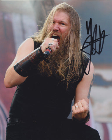 JOHAN HEGG SIGNED AMON AMARTH 8X10 PHOTO 3