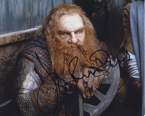 JOHN RHYS-DAVIES SIGNED LORD OF THE RINGS 8X10 PHOTO