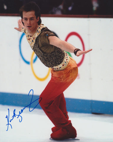 KURT BROWNING SIGNED 1992 OLYMPIC FIGURE SKATING 8X10 PHOTO