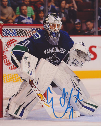 EDDIE LACK SIGNED VANCOUVER CANUCKS 8X10 PHOTO 2