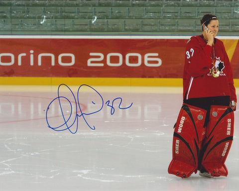 CHARLINE LABONTE SIGNED TEAM CANADA 8X10 PHOTO 2