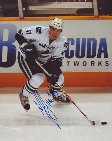 YANN SAUVE SIGNED VANCOUVER CANUCKS 8X10 PHOTO