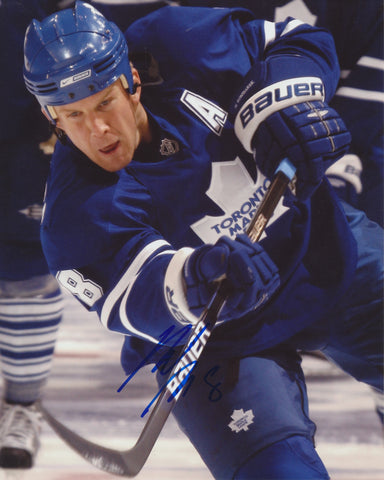 MIKE KOMISAREK SIGNED TORONTO MAPLE LEAFS 8X10 PHOTO 2