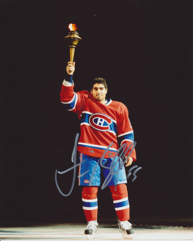 FRANCIS BOUILLON SIGNED MONTREAL CANADIENS 8X10 PHOTO 4