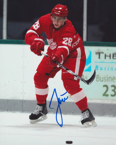 TOMAS JURCO SIGNED DETROIT RED WINGS 8X10 PHOTO