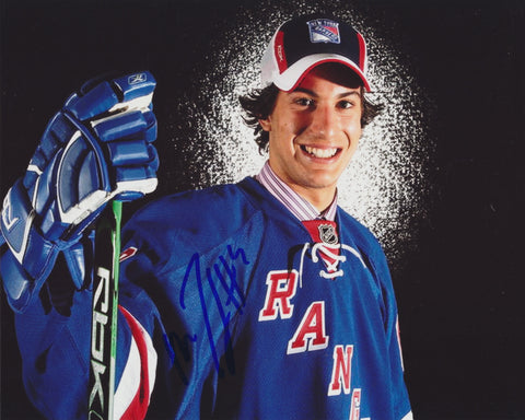 MICHAEL DEL ZOTTO SIGNED NEW YORK RANGERS 8X10 PHOTO 6