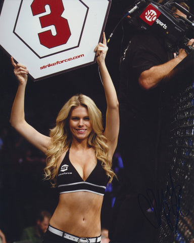 CHRISSY BLAIR SIGNED UFC RING GIRL 8X10 PHOTO 2