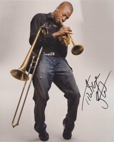 TROMBONE SHORTY SIGNED 8X10 PHOTO TROY MICHAEL ANDREWS 7