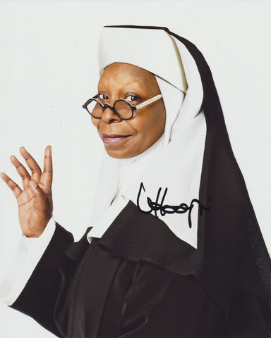 WHOOPI GOLDBERG SIGNED SISTER ACT 8X10 PHOTO