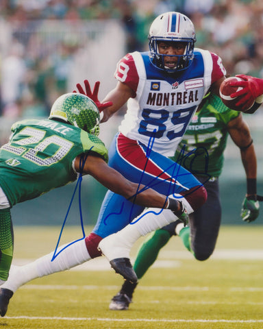 DURON CARTER SIGNED MONTREAL ALOUETTES 8X10 PHOTO