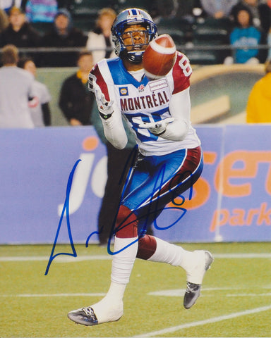 DURON CARTER SIGNED MONTREAL ALOUETTES 8X10 PHOTO 2