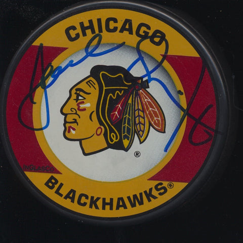 JOEL QUENNEVILLE SIGNED CHICAGO BLACKHAWKS PUCK