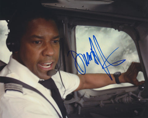 DENZEL WASHINGTON SIGNED FLIGHT 8X10 PHOTO