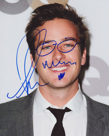 ARMIE HAMMER SIGNED 8X10 PHOTO