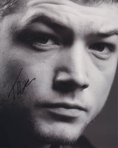 TARON EGERTON SIGNED 8X10 PHOTO