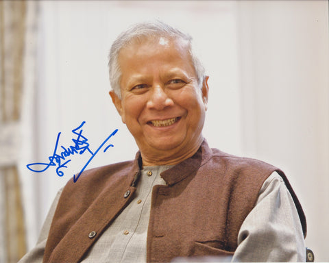 MUHAMMAD YUNUS SIGNED NOBEL PEACE PRIZE WINNER 8X10 PHOTO 3