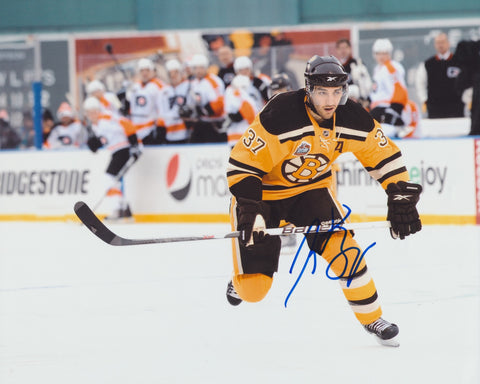 PATRICE BERGERON SIGNED BOSTON BRUINS 8X10 PHOTO