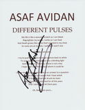 ASAF AVIDAN SIGNED DIFFERENT PULSES LYRIC SHEET