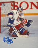 BOB ESSENSA SIGNED WINNIPEG JETS 8X10 PHOTO