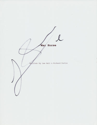 JEREMY IRVINE SIGNED WAR HORSE 108 PAGE FULL SCRIPT