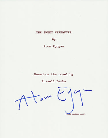 ATOM EGOYAN SIGNED THE SWEET HEREAFTER 93 PAGE FULL SCRIPT