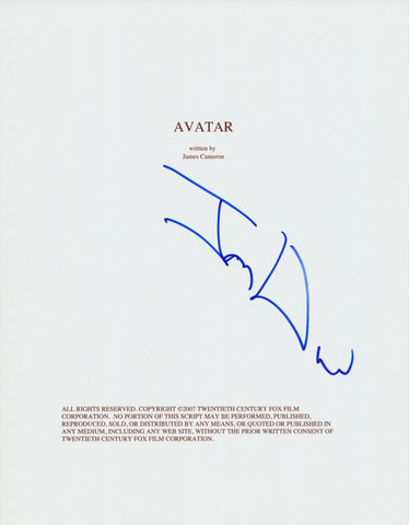 PRODUCER JON LANDAU SIGNED AVATAR 152 PAGE FULL SCRIPT
