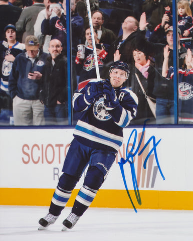 JACK JOHNSON SIGNED COLUMBUS BLUE JACKETS 8X10 PHOTO