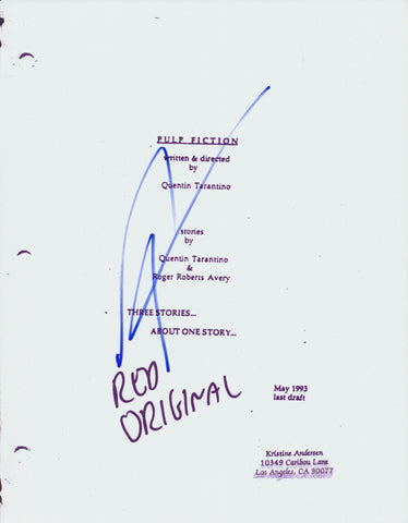 HARVEY WEINSTEIN SIGNED PULP FICTION 163 PAGE FULL SCRIPT