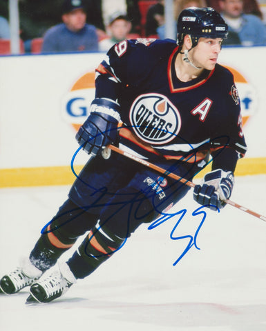 DOUG WEIGHT SIGNED EDMONTON OILERS 8X10 PHOTO 2