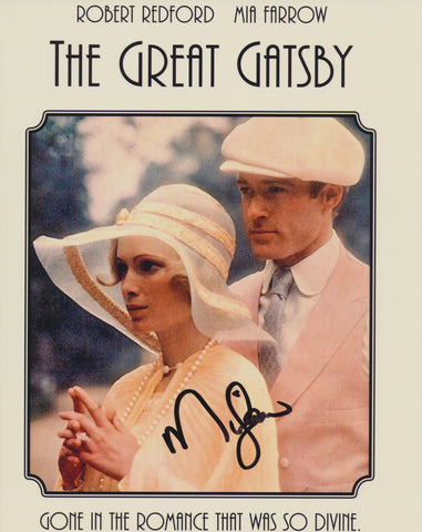 MIA FARROW SIGNED THE GREAT GATSBY 8X10 PHOTO 3