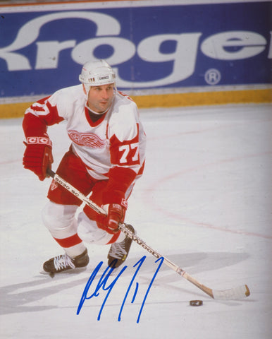 PAUL COFFEY SIGNED DETROIT RED WINGS 8X10 PHOTO