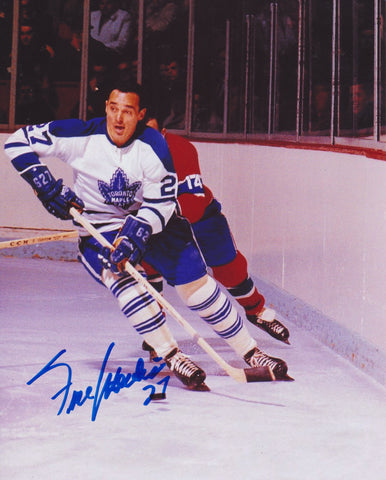 FRANK MAHOVLICH SIGNED TORONTO MAPLE LEAFS 8X10 PHOTO