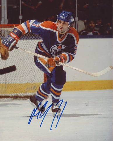 PAUL COFFEY SIGNED EDMONTON OILERS 8X10 PHOTO 3