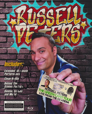 RUSSELL PETERS SIGNED THE GREEN CARD TOUR 8X10 PHOTO