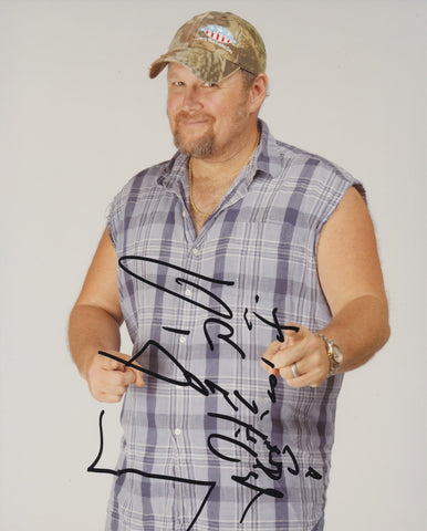 LARRY THE CABLE GUY SIGNED 8X10 PHOTO