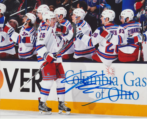 JIMMY VESEY SIGNED NEW YORK RANGERS 8X10 PHOTO