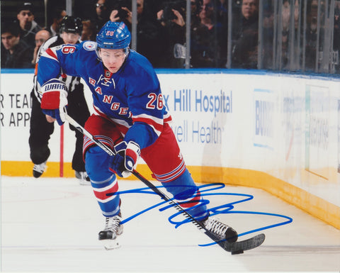 JIMMY VESEY SIGNED NEW YORK RANGERS 8X10 PHOTO 2