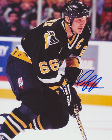 MARIO LEMIEUX SIGNED PITTSBURGH PENGUINS 8X10 PHOTO