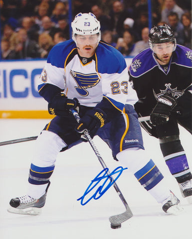 IAN COLE SIGNED ST. LOUIS BLUES 8X10 PHOTO