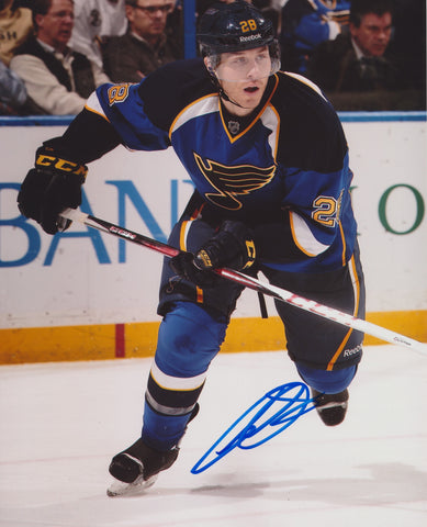 IAN COLE SIGNED ST. LOUIS BLUES 8X10 PHOTO 2