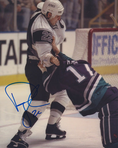 RICK TOCCHET SIGNED LOS ANGELES KINGS 8X10 PHOTO