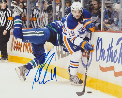 JUSTIN SCHULTZ SIGNED EDMONTON OILERS 8X10 PHOTO 5