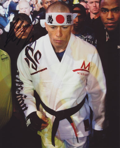 GEORGE ST PIERRE SIGNED UFC 8X10 PHOTO 2