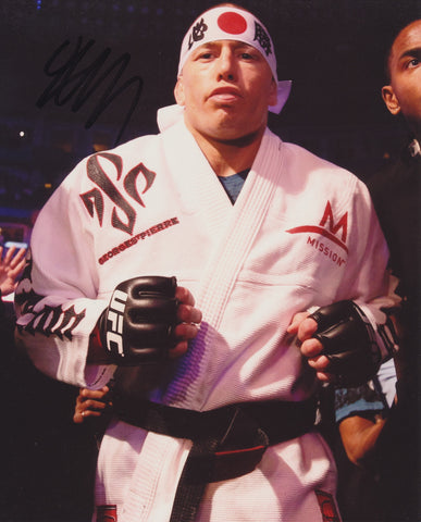 GEORGE ST PIERRE SIGNED UFC 8X10 PHOTO 6