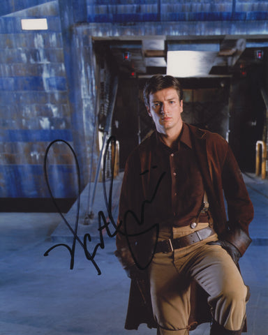 NATHAN FILLION SIGNED FIREFLY 8X10 PHOTO