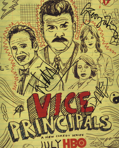 DANNY MCBRIDE WALTON GOGGINS & GEORGIA KING SIGNED VICE PRINCIPALS 8X10 PHOTO