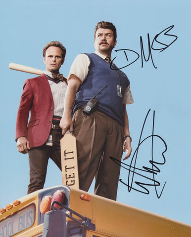 DANNY MCBRIDE & WALTON GOGGINS SIGNED VICE PRINCIPALS 8X10 PHOTO